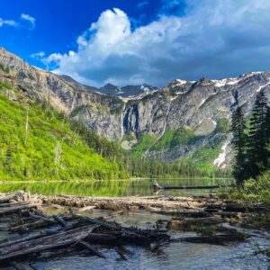 Avalanche Lake - Glacier National Park - 12"x18" Heirloom Quality Custom Made Wooden Puzzle