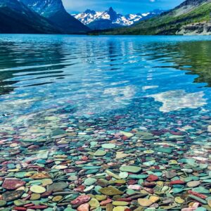 Saint Mary Lake, Vertical - Glacier National Park - 12"x18" Heirloom Quality Custom Made Wooden Puzzle