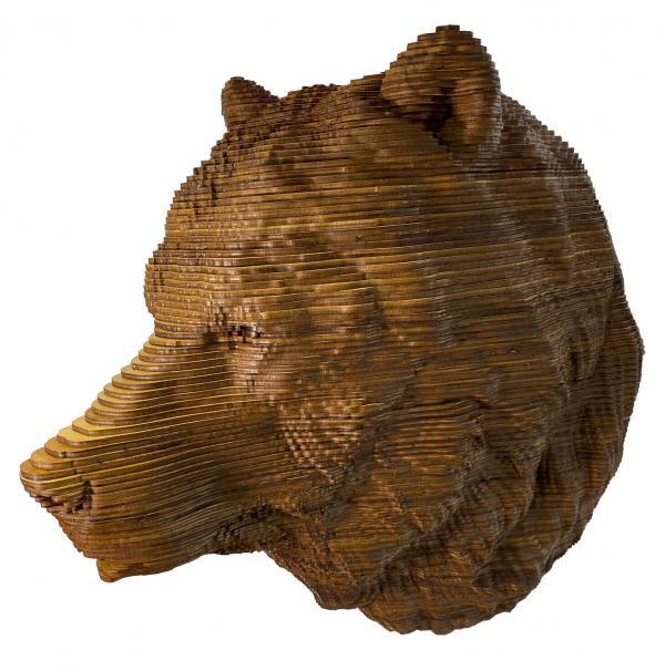 Big Ol' Bear - Robert Wood Wooden Sculpture