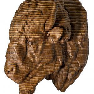 Lil' Bison - Robert Wood Wooden Sculpture