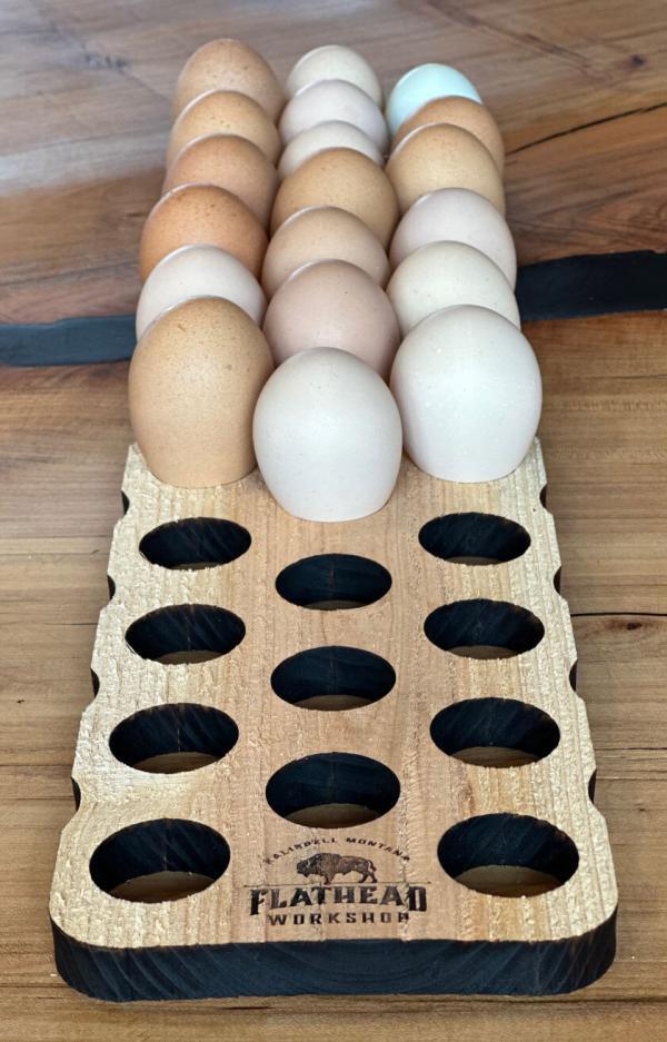 Cedar Egg Holder - Holds 30 Eggs
