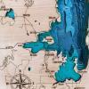 Flathead Lake Bathymetric Map - 8 Layers - Image 13