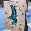 Flathead Lake Bathymetric Map - 8 Layers - Image 4