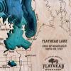Flathead Lake Bathymetric Map - 8 Layers - Image 7
