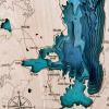 Flathead Lake Bathymetric Map - 8 Layers - Image 8
