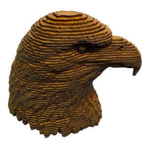 Bald Eagle - Robert Wood Wooden Sculpture